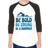 Unisex 50/50 Raglan Three-Quarter Sleeve Tee Thumbnail