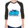 Unisex 50/50 Raglan Three-Quarter Sleeve Tee Thumbnail