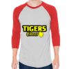 Unisex 50/50 Raglan Three-Quarter Sleeve Tee Thumbnail