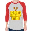 Unisex 50/50 Raglan Three-Quarter Sleeve Tee Thumbnail