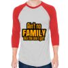 Unisex 50/50 Raglan Three-Quarter Sleeve Tee Thumbnail