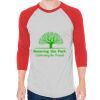 Unisex 50/50 Raglan Three-Quarter Sleeve Tee Thumbnail