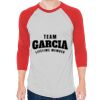 Unisex 50/50 Raglan Three-Quarter Sleeve Tee Thumbnail