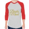 Unisex 50/50 Raglan Three-Quarter Sleeve Tee Thumbnail