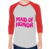 Unisex 50/50 Raglan Three-Quarter Sleeve Tee Thumbnail