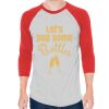 Unisex 50/50 Raglan Three-Quarter Sleeve Tee Thumbnail