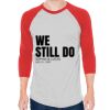 Unisex 50/50 Raglan Three-Quarter Sleeve Tee Thumbnail