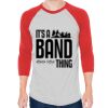 Unisex 50/50 Raglan Three-Quarter Sleeve Tee Thumbnail