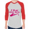 Unisex 50/50 Raglan Three-Quarter Sleeve Tee Thumbnail