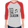 Unisex 50/50 Raglan Three-Quarter Sleeve Tee Thumbnail