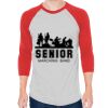 Unisex 50/50 Raglan Three-Quarter Sleeve Tee Thumbnail