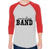Unisex 50/50 Raglan Three-Quarter Sleeve Tee Thumbnail