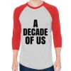 Unisex 50/50 Raglan Three-Quarter Sleeve Tee Thumbnail