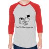 Unisex 50/50 Raglan Three-Quarter Sleeve Tee Thumbnail