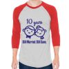 Unisex 50/50 Raglan Three-Quarter Sleeve Tee Thumbnail