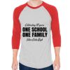Unisex 50/50 Raglan Three-Quarter Sleeve Tee Thumbnail