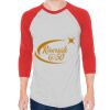 Unisex 50/50 Raglan Three-Quarter Sleeve Tee Thumbnail