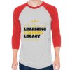 Unisex 50/50 Raglan Three-Quarter Sleeve Tee Thumbnail