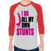 Unisex 50/50 Raglan Three-Quarter Sleeve Tee Thumbnail