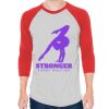 Unisex 50/50 Raglan Three-Quarter Sleeve Tee Thumbnail