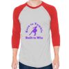 Unisex 50/50 Raglan Three-Quarter Sleeve Tee Thumbnail