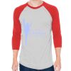 Unisex 50/50 Raglan Three-Quarter Sleeve Tee Thumbnail