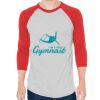 Unisex 50/50 Raglan Three-Quarter Sleeve Tee Thumbnail