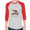 Unisex 50/50 Raglan Three-Quarter Sleeve Tee Thumbnail