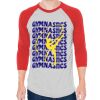 Unisex 50/50 Raglan Three-Quarter Sleeve Tee Thumbnail