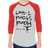 Unisex 50/50 Raglan Three-Quarter Sleeve Tee Thumbnail