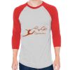 Unisex 50/50 Raglan Three-Quarter Sleeve Tee Thumbnail