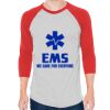 Unisex 50/50 Raglan Three-Quarter Sleeve Tee Thumbnail