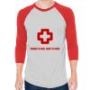 Unisex 50/50 Raglan Three-Quarter Sleeve Tee Thumbnail
