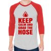 Unisex 50/50 Raglan Three-Quarter Sleeve Tee Thumbnail