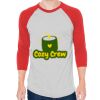 Unisex 50/50 Raglan Three-Quarter Sleeve Tee Thumbnail