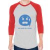 Unisex 50/50 Raglan Three-Quarter Sleeve Tee Thumbnail
