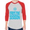 Unisex 50/50 Raglan Three-Quarter Sleeve Tee Thumbnail