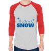 Unisex 50/50 Raglan Three-Quarter Sleeve Tee Thumbnail