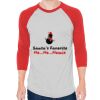 Unisex 50/50 Raglan Three-Quarter Sleeve Tee Thumbnail