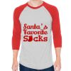 Unisex 50/50 Raglan Three-Quarter Sleeve Tee Thumbnail
