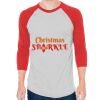 Unisex 50/50 Raglan Three-Quarter Sleeve Tee Thumbnail