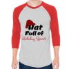 Unisex 50/50 Raglan Three-Quarter Sleeve Tee Thumbnail