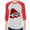 Unisex 50/50 Raglan Three-Quarter Sleeve Tee Thumbnail