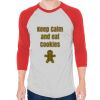 Unisex 50/50 Raglan Three-Quarter Sleeve Tee Thumbnail