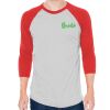 Unisex 50/50 Raglan Three-Quarter Sleeve Tee Thumbnail
