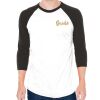 Unisex 50/50 Raglan Three-Quarter Sleeve Tee Thumbnail